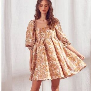 Storia Retro Floral BabyDoll Dress